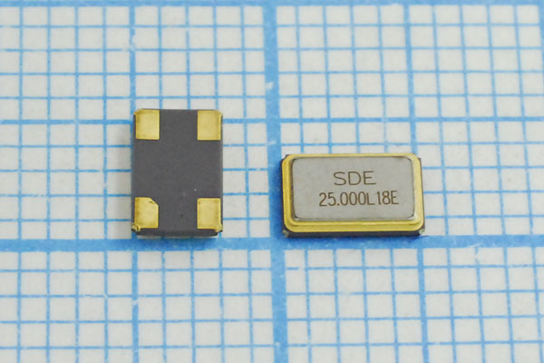 25000 \SMD05032C4\18\ 10\ 30/-40~85C\SMD0503(4P)\1 --- Кварцевые резонаторы (пьезокерамические, диэлектрические, ПАВ (SAW), резонаторы из других пьезоматериалов)