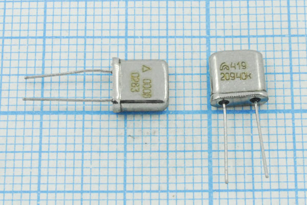 20940 \UM5\S\\\РК419МН\1Г --- Кварцевые резонаторы (пьезокерамические, диэлектрические, ПАВ (SAW), резонаторы из других пьезоматериалов)