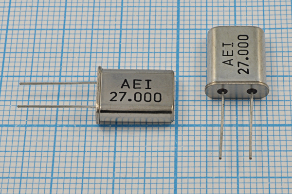 27000 \HC49U\20\ 50\\\1Г (AEI) --- Кварцевые резонаторы (пьезокерамические, диэлектрические, ПАВ (SAW), резонаторы из других пьезоматериалов)