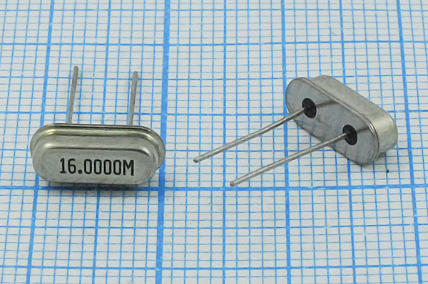 16000 \HC49S3\12\\\\1Г (16.0000M) --- Кварцевые резонаторы (пьезокерамические, диэлектрические, ПАВ (SAW), резонаторы из других пьезоматериалов)