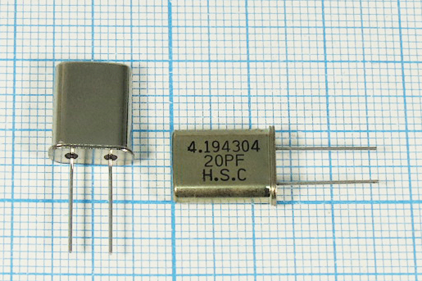 4194,304 \HC49U\20\ 30\\\1Г (HSC20PF) --- Кварцевые резонаторы (пьезокерамические, диэлектрические, ПАВ (SAW), резонаторы из других пьезоматериалов)
