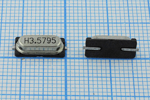 3579,545 \SMD49S3\30\\\\1Г (H3,5795) --- Кварцевые резонаторы (пьезокерамические, диэлектрические, ПАВ (SAW), резонаторы из других пьезоматериалов)