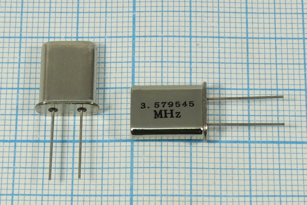 3579,545 \HC49U\16\\\\1Г (3.579545 MHZ) --- Кварцевые резонаторы (пьезокерамические, диэлектрические, ПАВ (SAW), резонаторы из других пьезоматериалов)