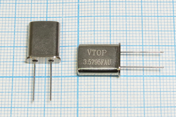 3579,545 \HC49U\16\\\\1Г (VTOP3.5795FAU) --- Кварцевые резонаторы (пьезокерамические, диэлектрические, ПАВ (SAW), резонаторы из других пьезоматериалов)