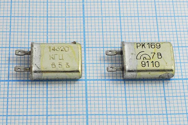 14320 \МВ\\ 15\ 40/-40~70C\РК169МВ-6ВТ\1Г --- Кварцевые резонаторы (пьезокерамические, диэлектрические, ПАВ (SAW), резонаторы из других пьезоматериалов)