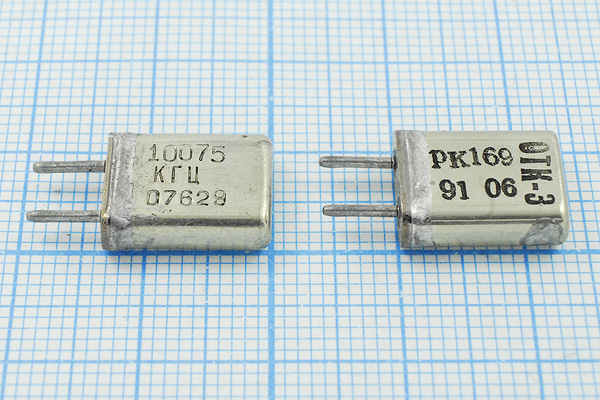 10075 \HC25U\\ 20\ 30/-30~60C\РК169МА-7БС\1Г --- Кварцевые резонаторы (пьезокерамические, диэлектрические, ПАВ (SAW), резонаторы из других пьезоматериалов)