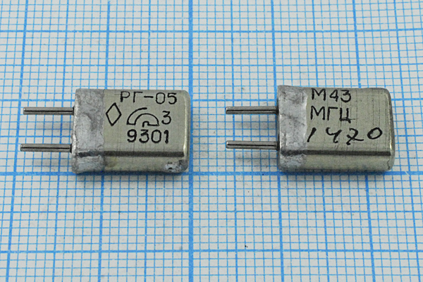 43000 \HC25U\\\\РГ05МА\3Г --- Кварцевые резонаторы (пьезокерамические, диэлектрические, ПАВ (SAW), резонаторы из других пьезоматериалов)