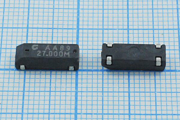 27000 \SMD12545P4\30\ 30\ /-40~85C\CM309S\3Г --- Кварцевые резонаторы (пьезокерамические, диэлектрические, ПАВ (SAW), резонаторы из других пьезоматериалов)