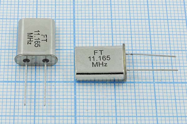 11165 \HC49U\16\ 30\\U[FT]\1Г (FT 11.165 MHz) --- Кварцевые резонаторы (пьезокерамические, диэлектрические, ПАВ (SAW), резонаторы из других пьезоматериалов)