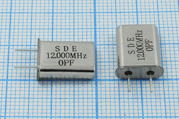 12000 \HC49U\S\\\49U[SDE]\1Г (SDE0PF) --- Кварцевые резонаторы (пьезокерамические, диэлектрические, ПАВ (SAW), резонаторы из других пьезоматериалов)