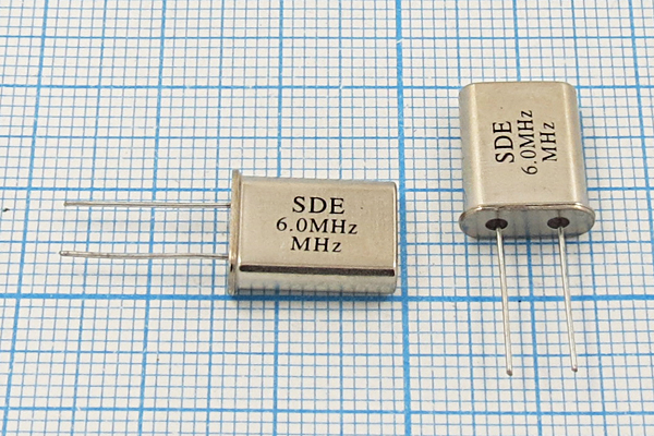 6000 \HC49U\20\ 50\\49U[SDE]\1Г (SDE 6.000MHz) --- Кварцевые резонаторы (пьезокерамические, диэлектрические, ПАВ (SAW), резонаторы из других пьезоматериалов)