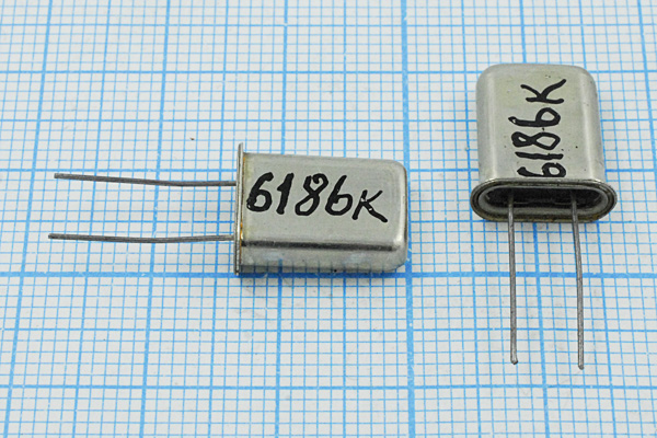 6186 \HC43U\S\\\МД\ХСР 1Г --- Кварцевые резонаторы (пьезокерамические, диэлектрические, ПАВ (SAW), резонаторы из других пьезоматериалов)