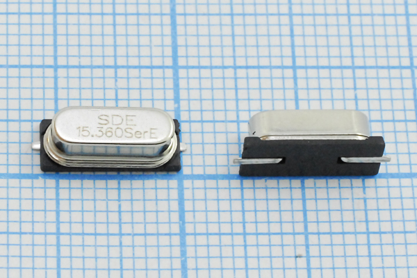 15360 \SMD49S4\S\ 10\ 30/-40~85C\49S-SMD\1Г --- Кварцевые резонаторы (пьезокерамические, диэлектрические, ПАВ (SAW), резонаторы из других пьезоматериалов)