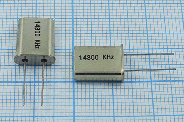14300 \HC49U\S\\\\1Г (14300kHz) --- Кварцевые резонаторы (пьезокерамические, диэлектрические, ПАВ (SAW), резонаторы из других пьезоматериалов)