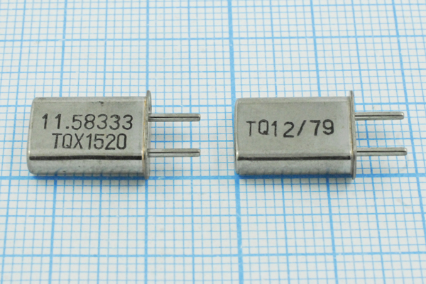 11583,33 \HC42U\32\\\\ХСР 1Г (TQX1520) --- Кварцевые резонаторы (пьезокерамические, диэлектрические, ПАВ (SAW), резонаторы из других пьезоматериалов)