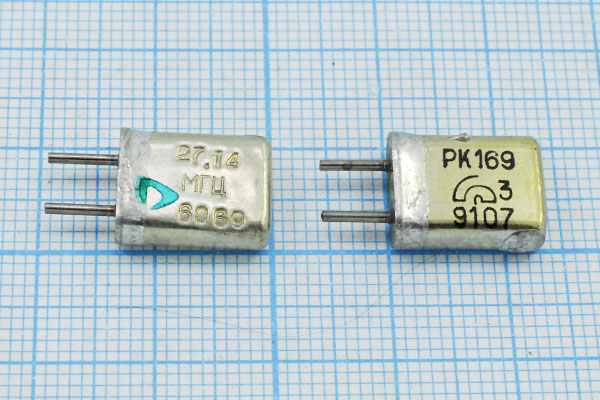 27140 \HC50U\\30\ 40/-10~60C\РК169МА-8АТ\3Г (27.14 --- Кварцевые резонаторы (пьезокерамические, диэлектрические, ПАВ (SAW), резонаторы из других пьезоматериалов)