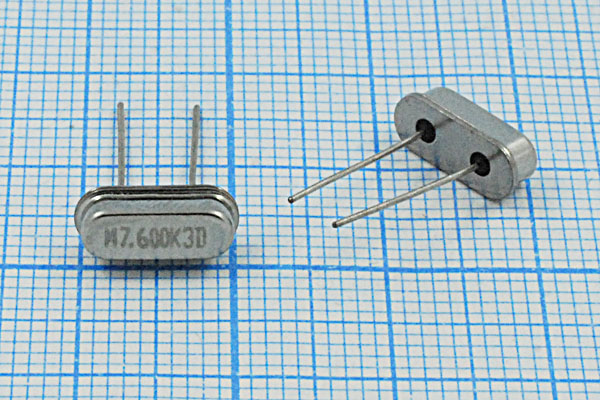 7600 \HC49S3\16\ 30\\HC49S[MEC]\1Г (M7.600K3D) --- Кварцевые резонаторы (пьезокерамические, диэлектрические, ПАВ (SAW), резонаторы из других пьезоматериалов)