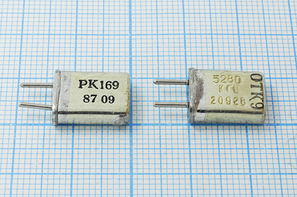 5280 \HC25U\\\\РК169МА\1Г --- Кварцевые резонаторы (пьезокерамические, диэлектрические, ПАВ (SAW), резонаторы из других пьезоматериалов)