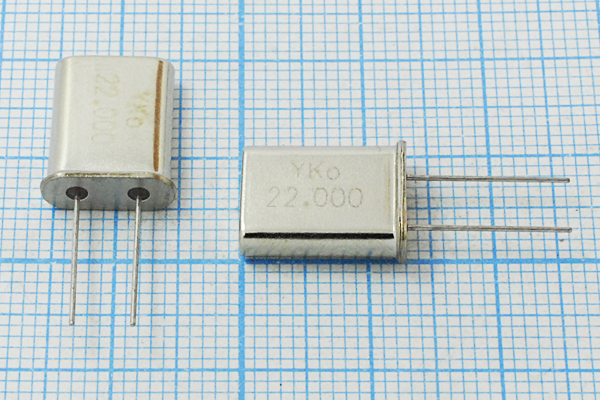 22000 \HC49U\16\\\\1Г (YKo 22.000) --- Кварцевые резонаторы (пьезокерамические, диэлектрические, ПАВ (SAW), резонаторы из других пьезоматериалов)