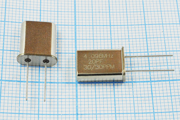 4096 \HC49U\20\ 30\ 20/-20~70C\\1Г (4.096MHz) --- Кварцевые резонаторы (пьезокерамические, диэлектрические, ПАВ (SAW), резонаторы из других пьезоматериалов)
