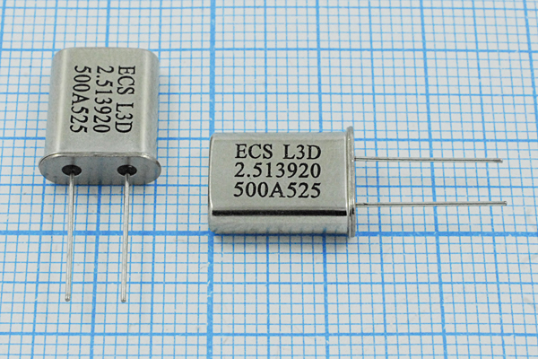 2513,92 \HC49U\32\ 30\\\1Г (ECS J3D) --- Кварцевые резонаторы (пьезокерамические, диэлектрические, ПАВ (SAW), резонаторы из других пьезоматериалов)