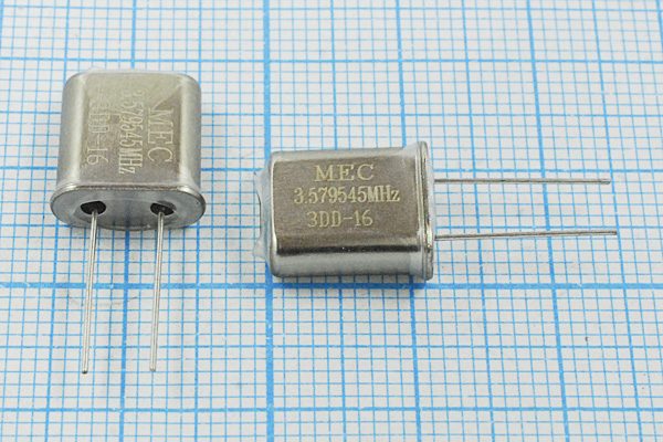 3579,545 \HC49U1\16\ 25\\HC49T\1Г +SL (MEC) --- Кварцевые резонаторы (пьезокерамические, диэлектрические, ПАВ (SAW), резонаторы из других пьезоматериалов)