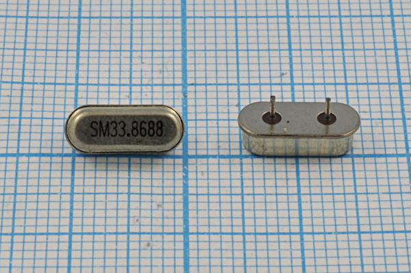 33868,8 \HC49S3\18\\\\3Г 3мм (SM33.8688) --- Кварцевые резонаторы (пьезокерамические, диэлектрические, ПАВ (SAW), резонаторы из других пьезоматериалов)