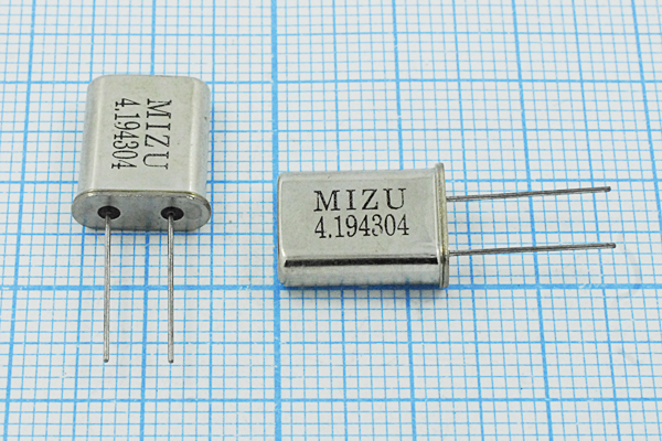 4194,304 \HC49U\30\\\\1Г (MIZU) --- Кварцевые резонаторы (пьезокерамические, диэлектрические, ПАВ (SAW), резонаторы из других пьезоматериалов)