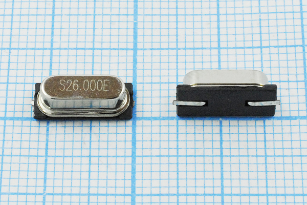 26000 \SMD49S4\30\ 10\ 18/-40~85C\\1Г (S26.000E) --- Кварцевые резонаторы (пьезокерамические, диэлектрические, ПАВ (SAW), резонаторы из других пьезоматериалов)