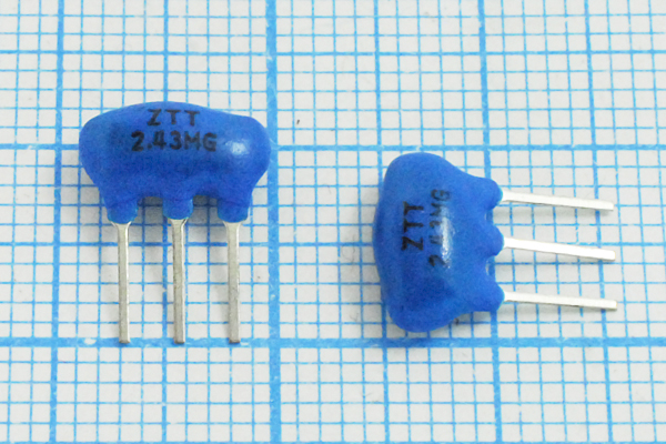 2430 \C09x5x07P3\\5000\\ZTT2,43MG\3P --- Кварцевые резонаторы (пьезокерамические, диэлектрические, ПАВ (SAW), резонаторы из других пьезоматериалов)