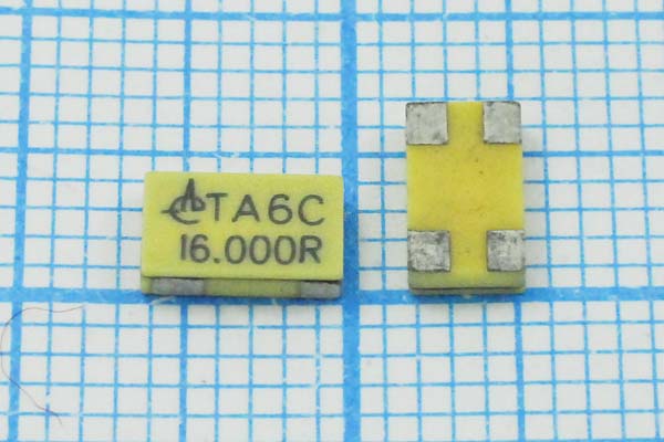 16000 \SMD06035C4\20\ 20\ 20/-20~70C\TA6C\1Г --- Кварцевые резонаторы (пьезокерамические, диэлектрические, ПАВ (SAW), резонаторы из других пьезоматериалов)