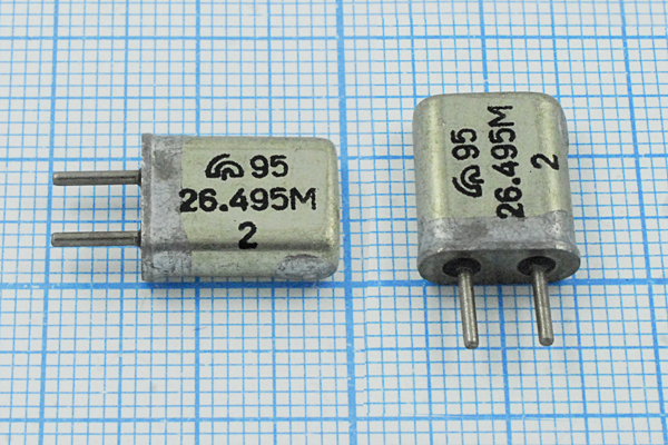26495 \HC25U\\\\МА\3Г (26.495М) --- Кварцевые резонаторы (пьезокерамические, диэлектрические, ПАВ (SAW), резонаторы из других пьезоматериалов)
