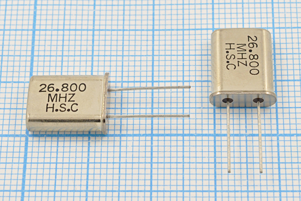 26800 \HC49U\ 6\\\\1Г (26.800 MHZ H.S.C.) --- Кварцевые резонаторы (пьезокерамические, диэлектрические, ПАВ (SAW), резонаторы из других пьезоматериалов)