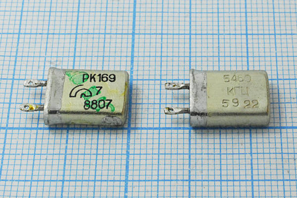 5460 \МВ\S\\\РК169МВ\1Г (5460КГЦ РК169) --- Кварцевые резонаторы (пьезокерамические, диэлектрические, ПАВ (SAW), резонаторы из других пьезоматериалов)