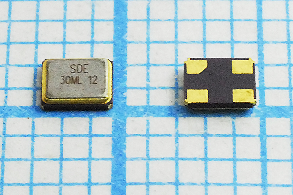 30000 \SMD02520C4\12\ 10\ 30/-40~85C\SMD2520\1Г --- Кварцевые резонаторы (пьезокерамические, диэлектрические, ПАВ (SAW), резонаторы из других пьезоматериалов)