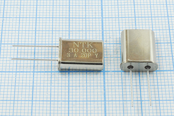 30000 \HC49U\20\ 25\\\1Г (NTK) --- Кварцевые резонаторы (пьезокерамические, диэлектрические, ПАВ (SAW), резонаторы из других пьезоматериалов)
