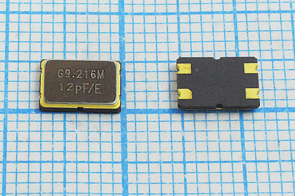 9216 \SMD07050C4\12\ 10\ 30/-40~85C\KC7\1Г --- Кварцевые резонаторы (пьезокерамические, диэлектрические, ПАВ (SAW), резонаторы из других пьезоматериалов)
