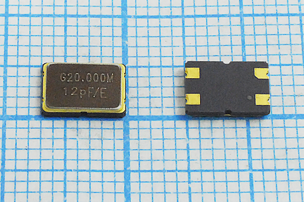 20000 \SMD07050C4\12\ 10\ 30/-40~85C\KC7\1Г --- Кварцевые резонаторы (пьезокерамические, диэлектрические, ПАВ (SAW), резонаторы из других пьезоматериалов)