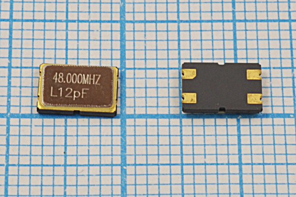 48000 \SMD07050C4\12\ 10\ 30/-40~85C\KC7\3Г --- Кварцевые резонаторы (пьезокерамические, диэлектрические, ПАВ (SAW), резонаторы из других пьезоматериалов)