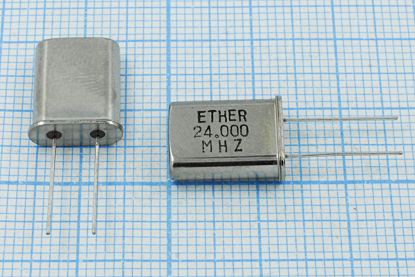 24000 \HC49U\S\ 30\\\1Г (ETHER) BT-Cut --- Кварцевые резонаторы (пьезокерамические, диэлектрические, ПАВ (SAW), резонаторы из других пьезоматериалов)