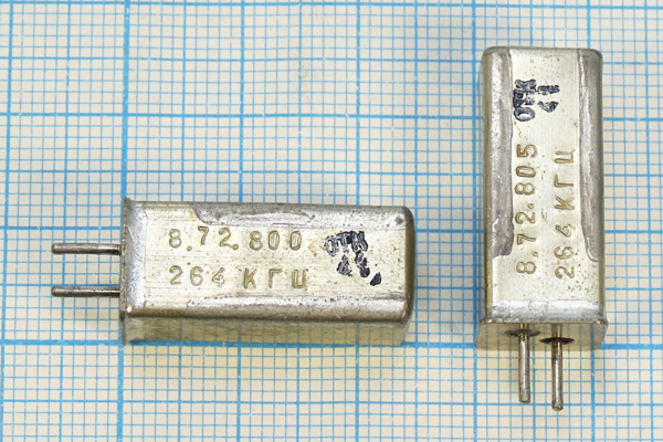 264 \УГ\\\\\1Г 11x11x25 --- Кварцевые резонаторы (пьезокерамические, диэлектрические, ПАВ (SAW), резонаторы из других пьезоматериалов)
