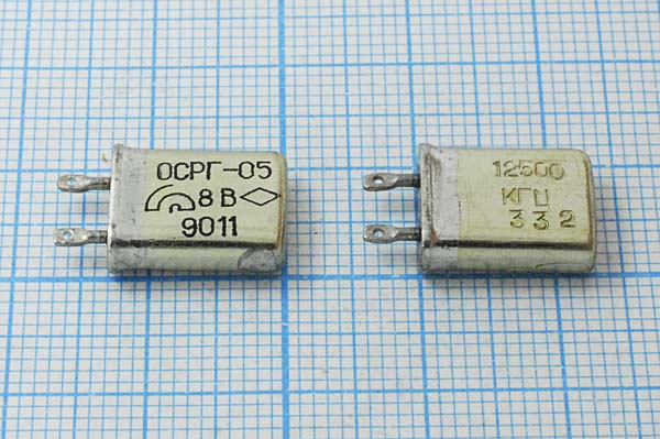 12500 \МВ\\\\ОСРГ05МВ\1Г (12500 КГЦ ОСРГ-05) --- Кварцевые резонаторы (пьезокерамические, диэлектрические, ПАВ (SAW), резонаторы из других пьезоматериалов)