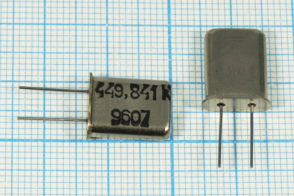 449,841 \HC49U\\\\РК379МД\1Г --- Кварцевые резонаторы (пьезокерамические, диэлектрические, ПАВ (SAW), резонаторы из других пьезоматериалов)