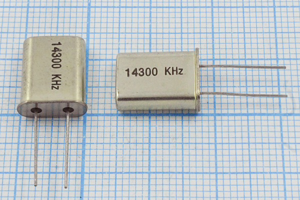 14300 \HC49U\S\\\\1Г (14300kHz) --- Кварцевые резонаторы (пьезокерамические, диэлектрические, ПАВ (SAW), резонаторы из других пьезоматериалов)