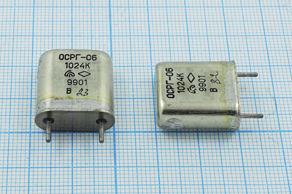 1024 \HC6U\S\\\ОСРГ06БА\1Г --- Кварцевые резонаторы (пьезокерамические, диэлектрические, ПАВ (SAW), резонаторы из других пьезоматериалов)