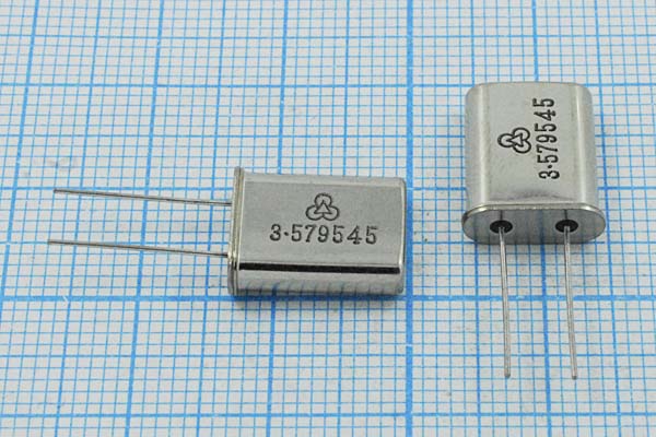 3579,545 \HC49U\20\ 30\\\1Г (3.579545) --- Кварцевые резонаторы (пьезокерамические, диэлектрические, ПАВ (SAW), резонаторы из других пьезоматериалов)