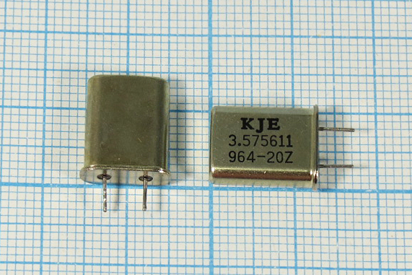 3575,611 \HC49U\13\\\\1Г 4мм (KJE 3.575611) --- Кварцевые резонаторы (пьезокерамические, диэлектрические, ПАВ (SAW), резонаторы из других пьезоматериалов)
