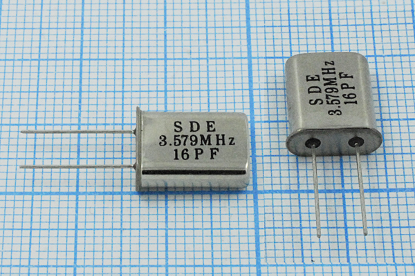 3579,545 \HC49U\16\\\49U[SDE]\1Г (SDE) --- Кварцевые резонаторы (пьезокерамические, диэлектрические, ПАВ (SAW), резонаторы из других пьезоматериалов)