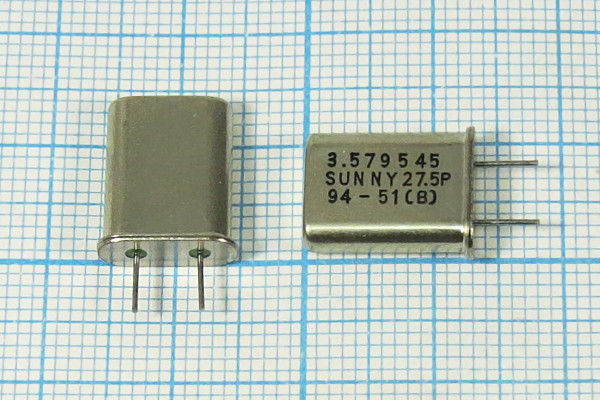 3579,545 \HC49U\27,5\\\SA[SUNNY]\1Г 5мм --- Кварцевые резонаторы (пьезокерамические, диэлектрические, ПАВ (SAW), резонаторы из других пьезоматериалов)