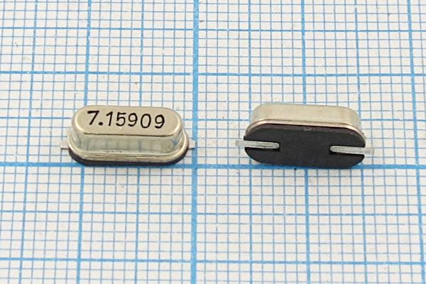 7159,09 \SMD49S4\30\\\SX-1\1Г (7.15909) --- Кварцевые резонаторы (пьезокерамические, диэлектрические, ПАВ (SAW), резонаторы из других пьезоматериалов)
